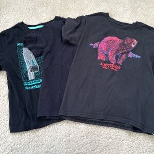 Boys Black Graphic T-Shirt Bundle - Set of 3 - Size 5